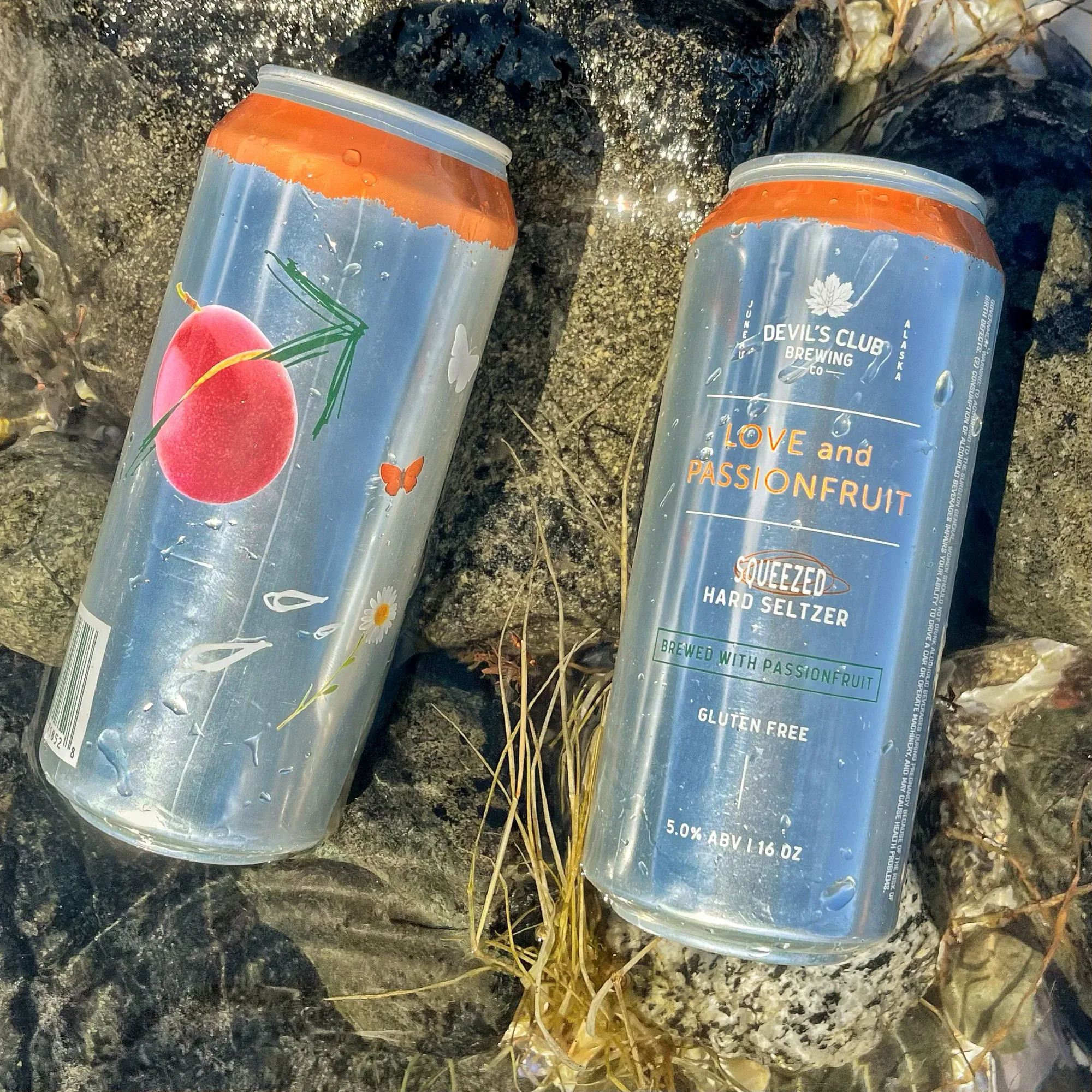 Love and Passionfruit Squeezed Seltzer