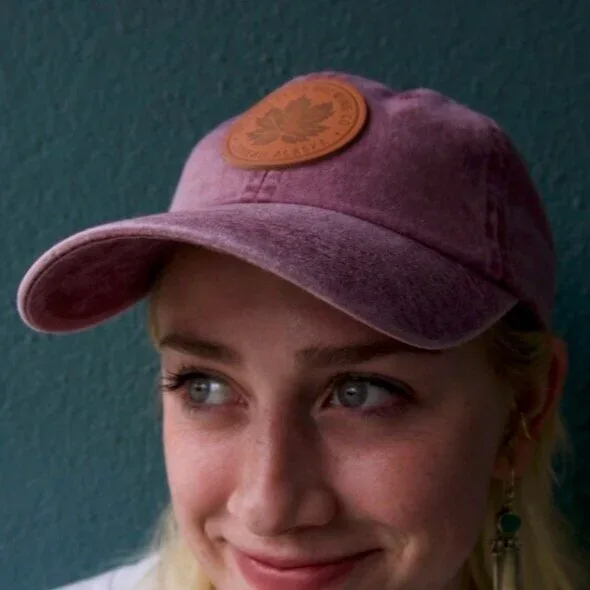 Maroon Washed Cap