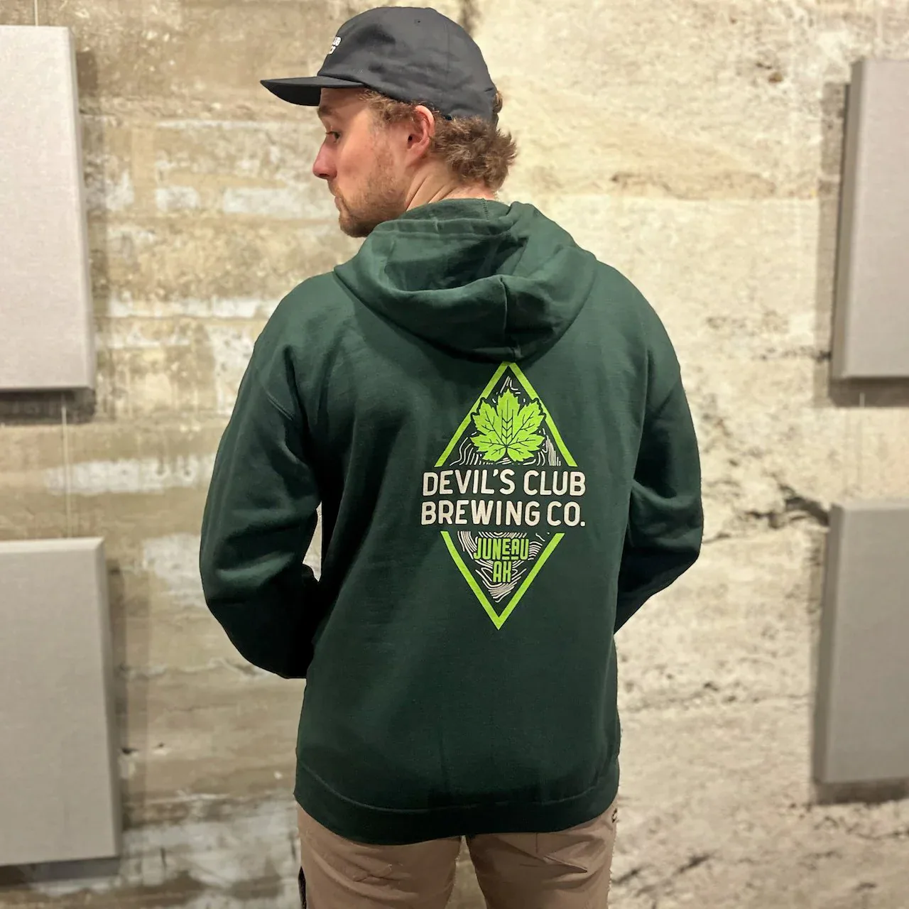 Green Zip-Up Hoodie